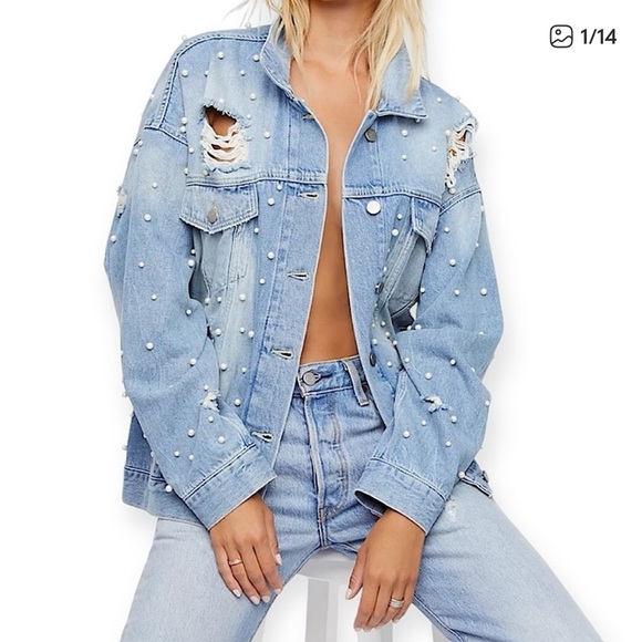 Free People Jackets & Blazers - Free People - Oversized Jean Jacket - Fits Medium